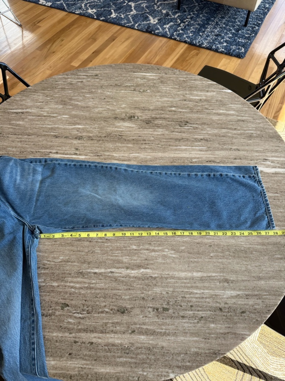 Uniqlo wide leg Blue Denim Jeans (Japan sizing) - Picture 9 of 10